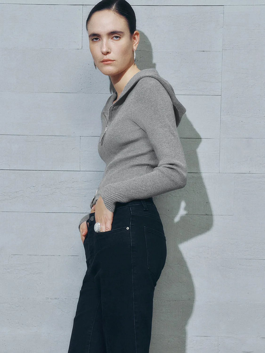 Hoodie Knitted Cardigans sold by Urban Revivo product image thumbnail 5