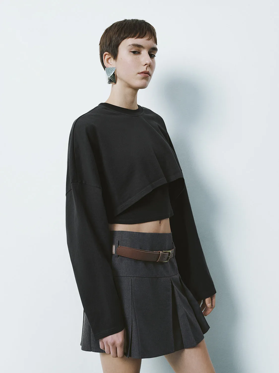 Cropped Oversized T-Shirts sold by Urban Revivo product image thumbnail 5