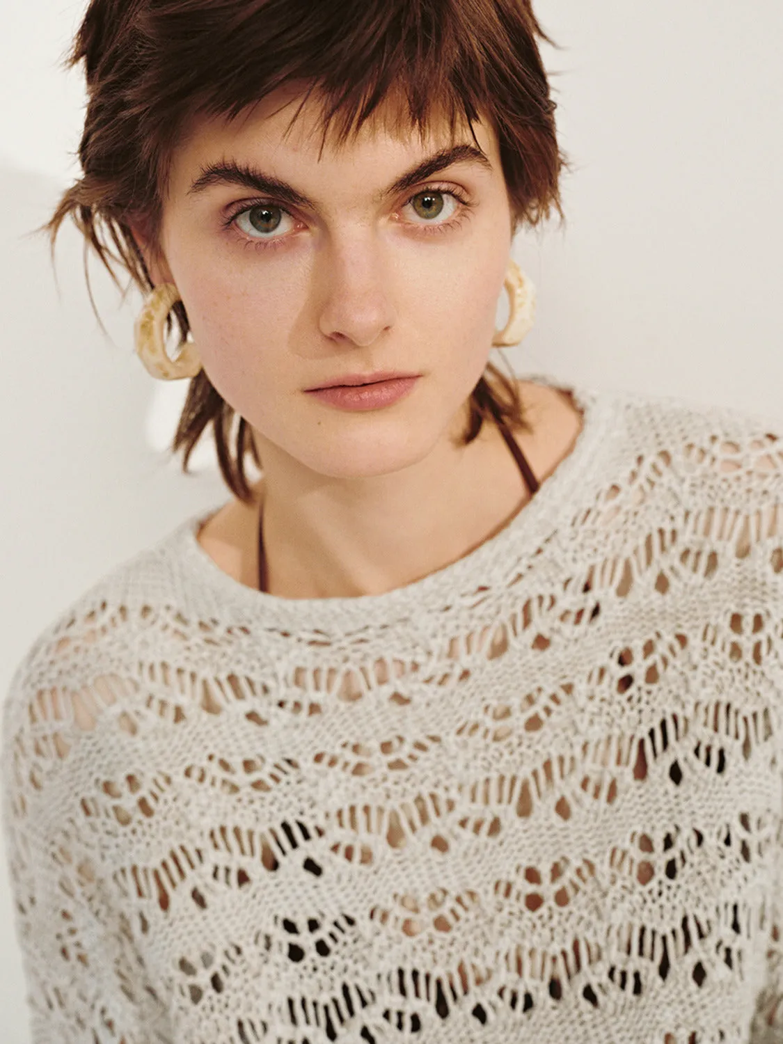 Crochet Knitted T-Shirts sold by Urban Revivo product image thumbnail 5