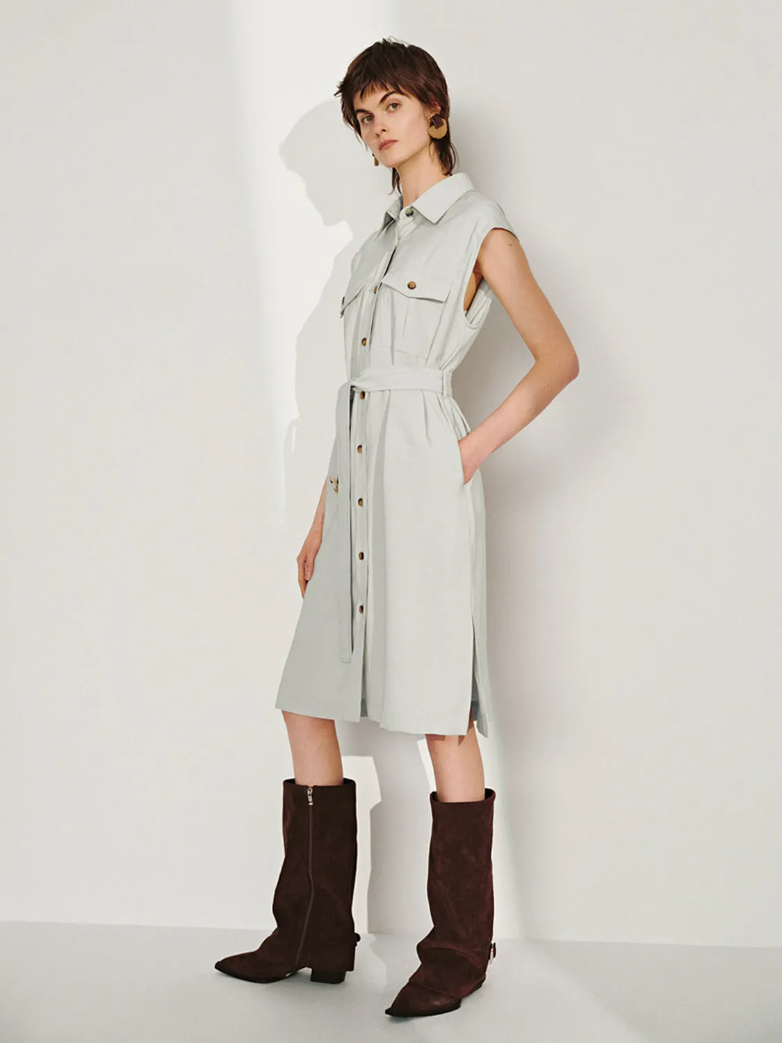 Belted Straight Dresses sold by Urban Revivo product image thumbnail 4