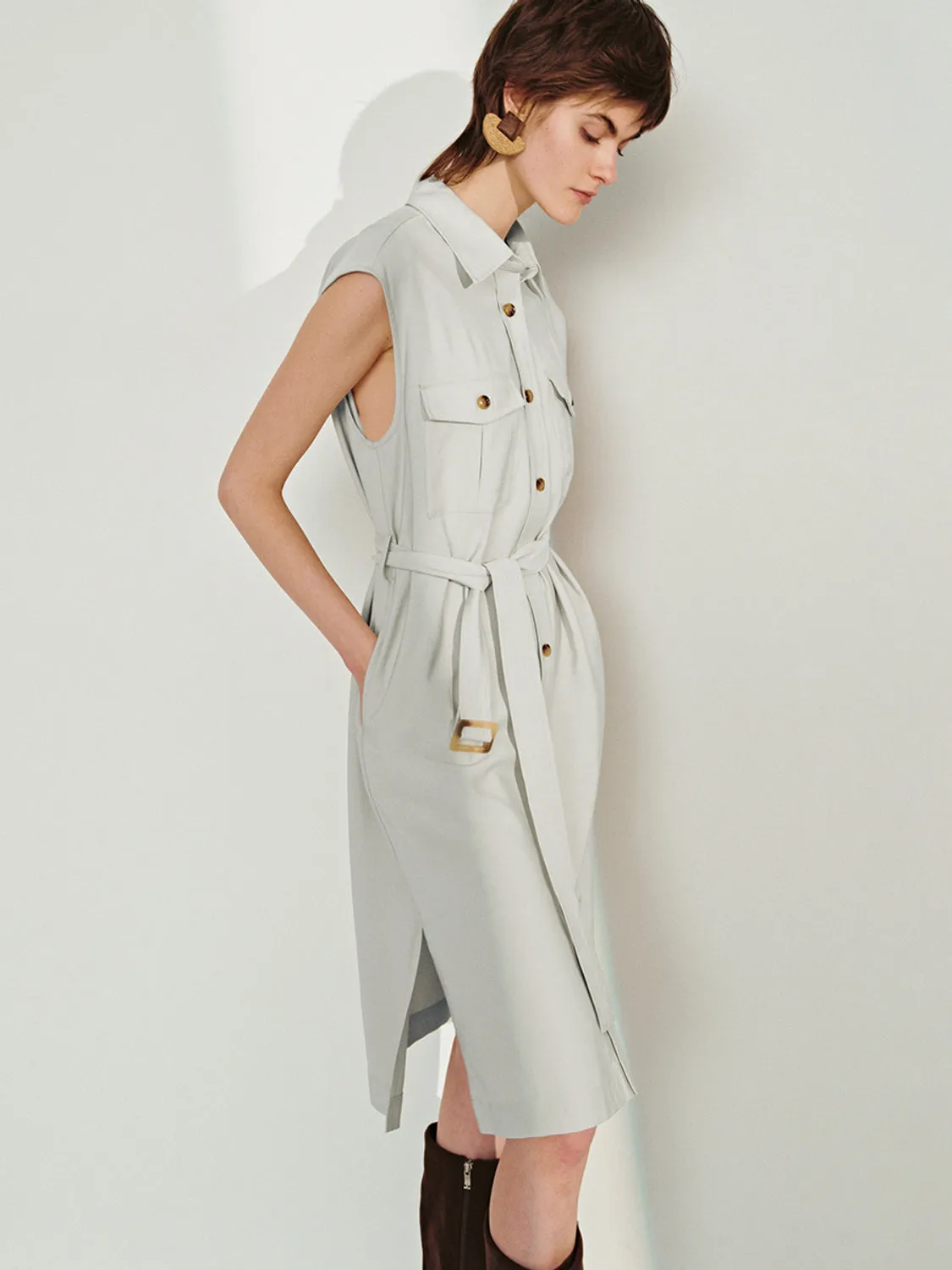 Belted Straight Dresses sold by Urban Revivo product image thumbnail 3