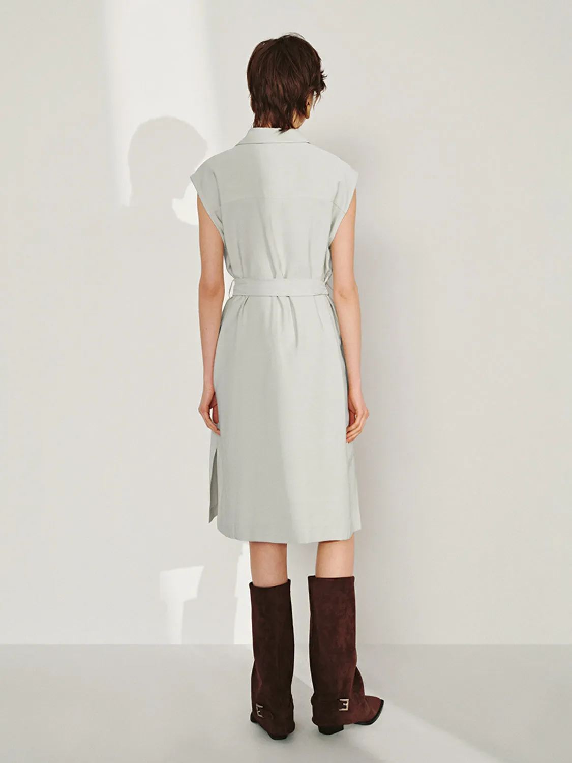 Belted Straight Dresses sold by Urban Revivo product image thumbnail 2