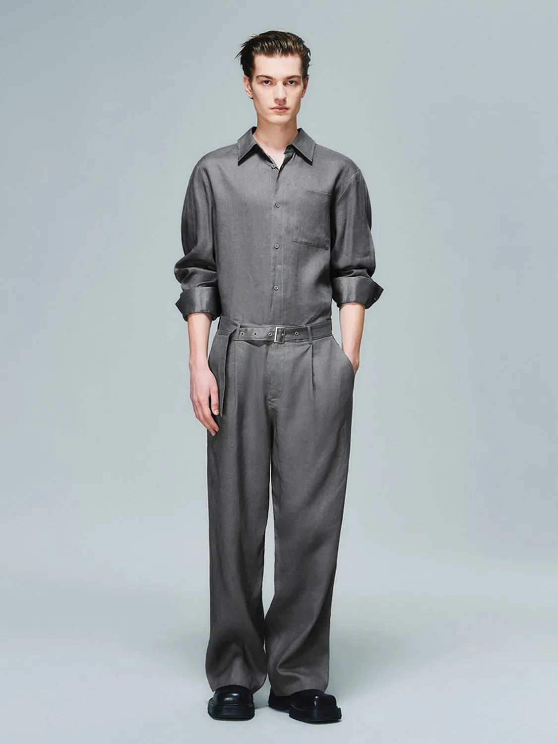 Loose Long Sleeve Shirts sold by Urban Revivo product image thumbnail 4