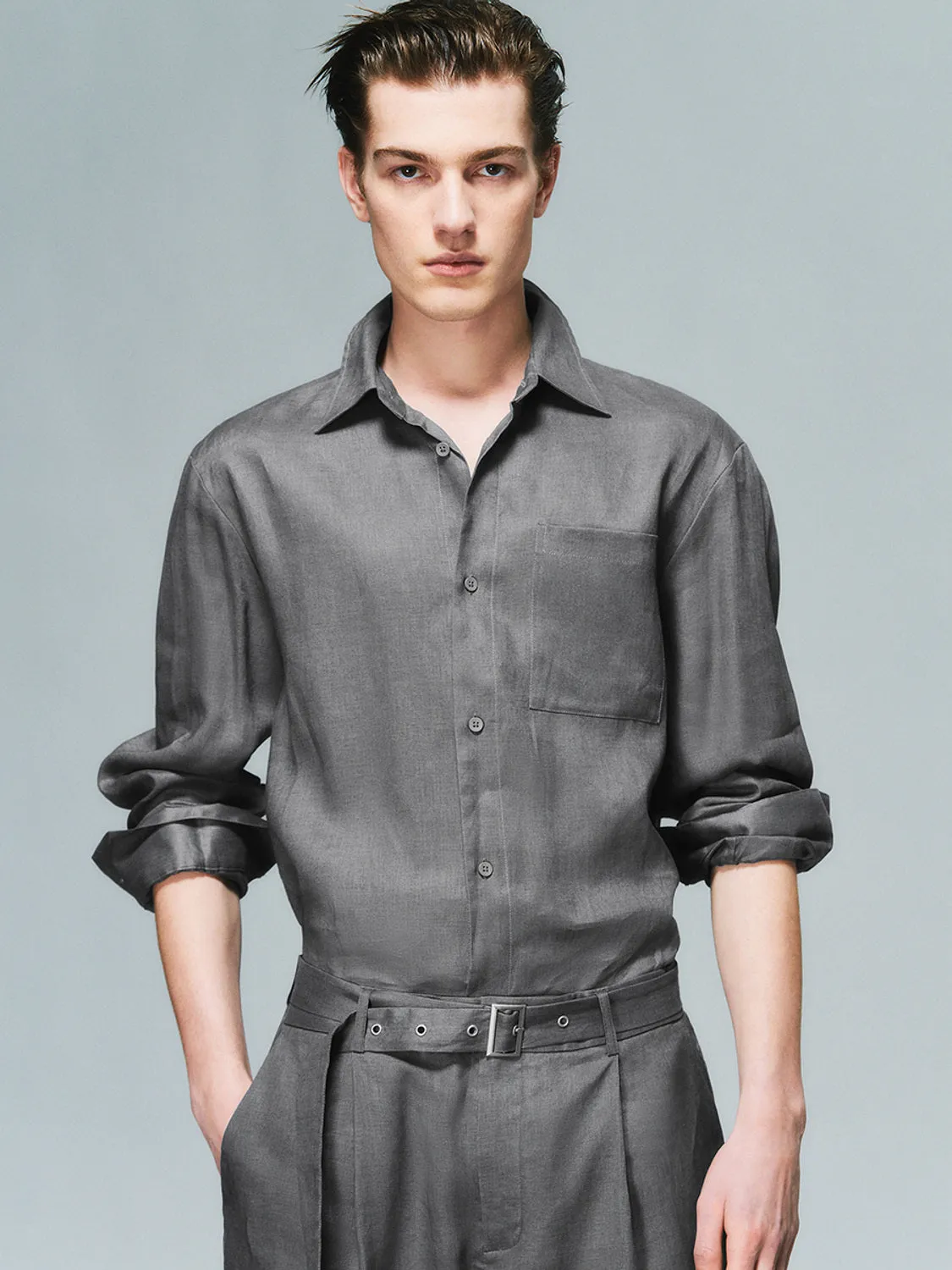 Loose Long Sleeve Shirts sold by Urban Revivo product image thumbnail 5