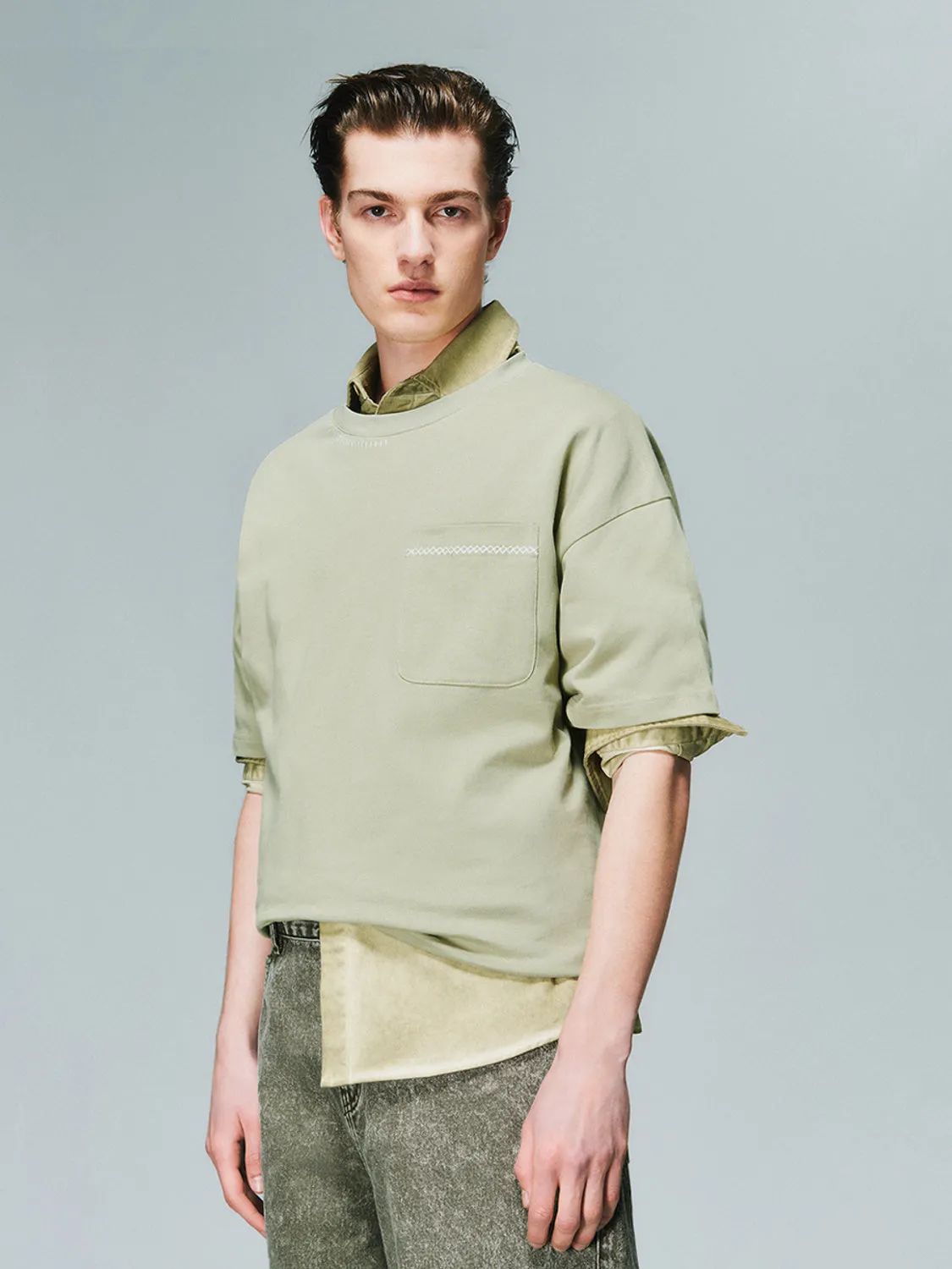 Loose Short Sleeve T-Shirts sold by Urban Revivo product image thumbnail 5