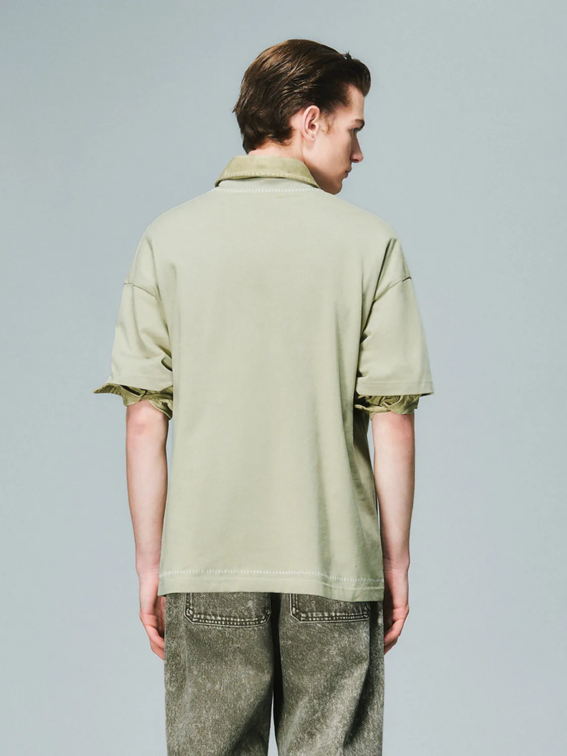 Loose Short Sleeve T-Shirts sold by Urban Revivo product image thumbnail 2