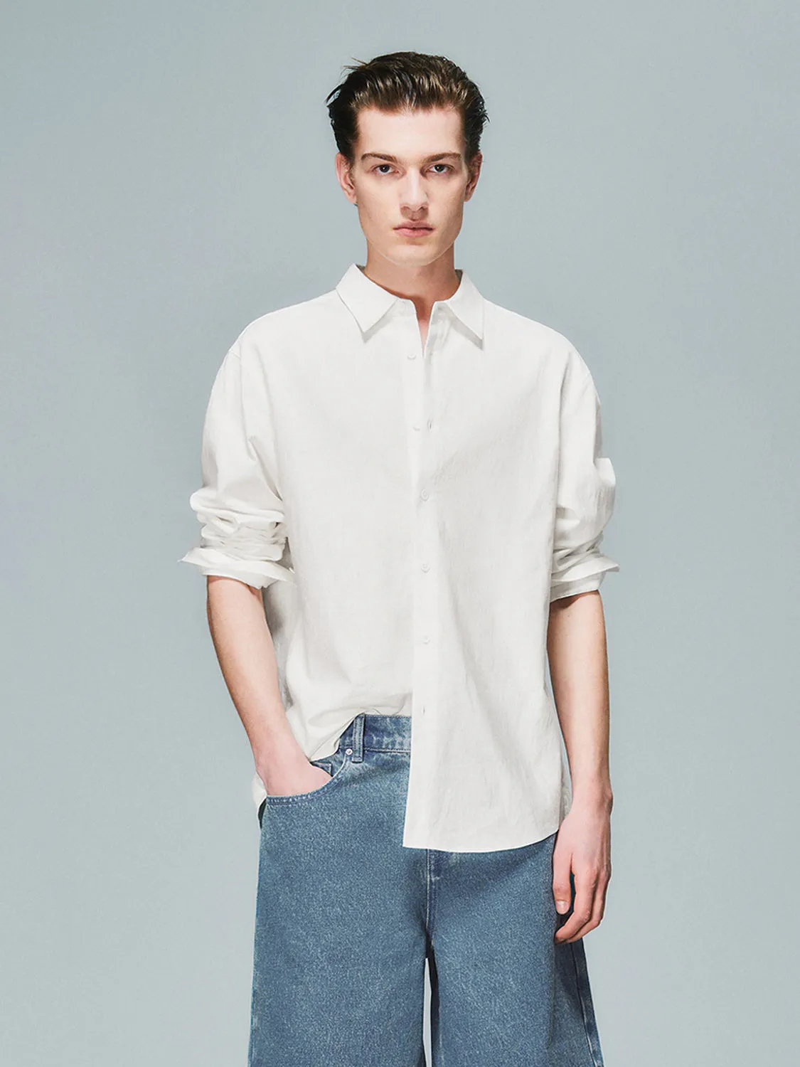 Loose Long Sleeve Shirts sold by Urban Revivo