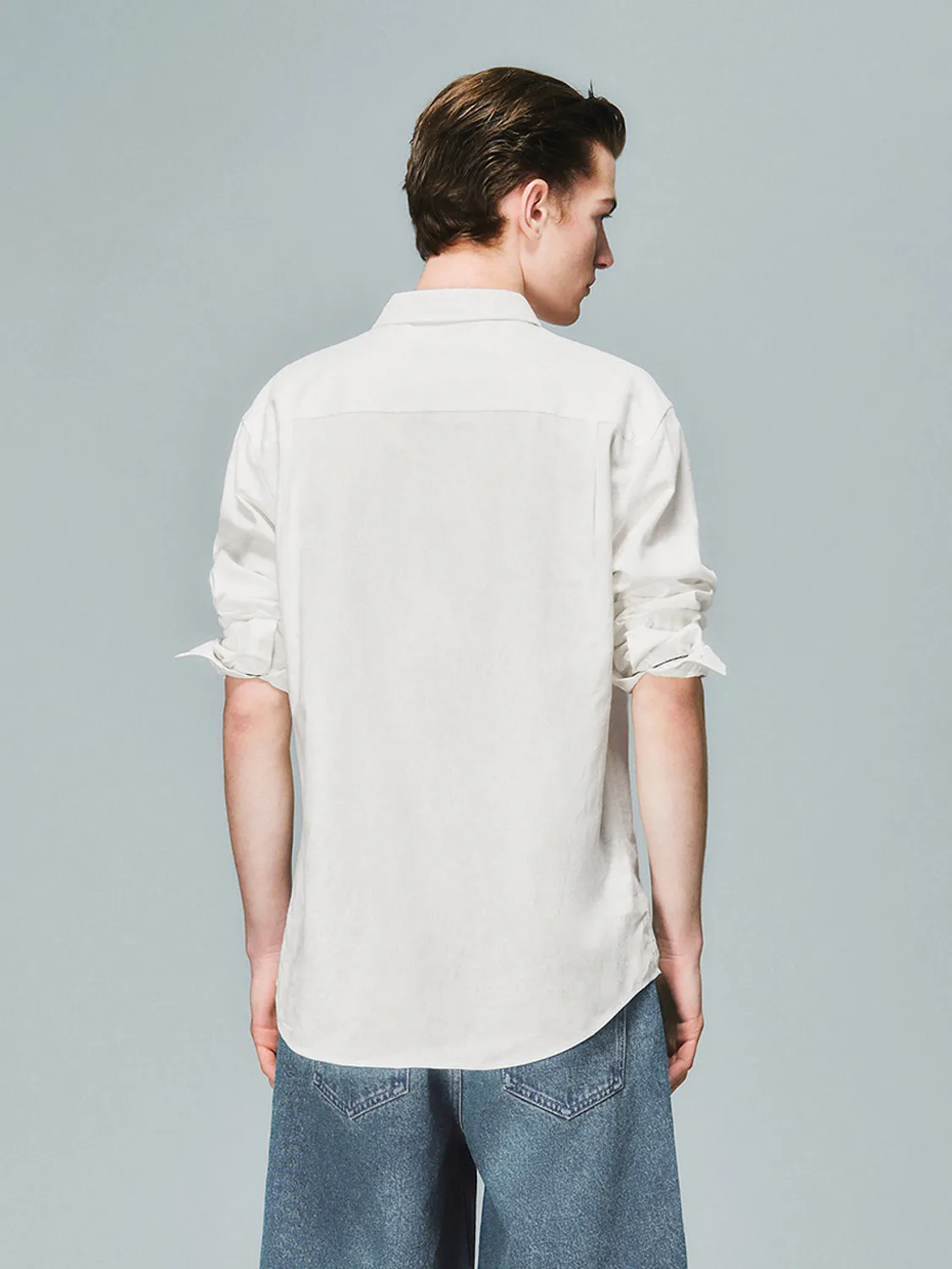 Loose Long Sleeve Shirts sold by Urban Revivo product image thumbnail 2