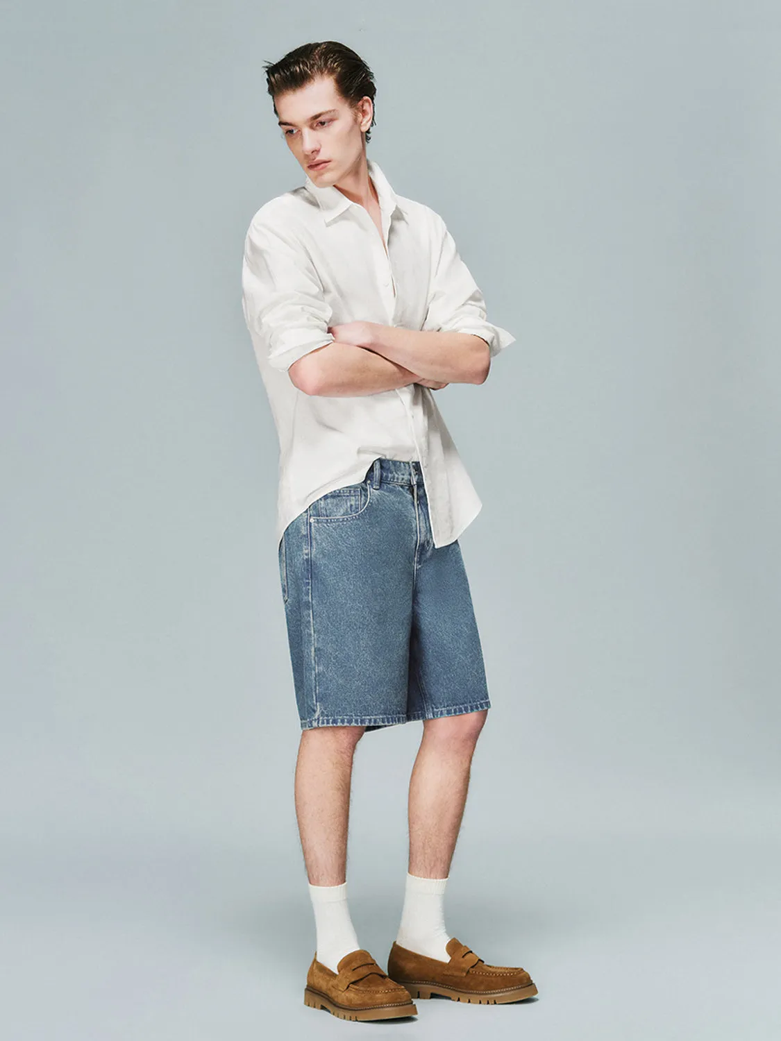 Loose Long Sleeve Shirts sold by Urban Revivo product image thumbnail 4