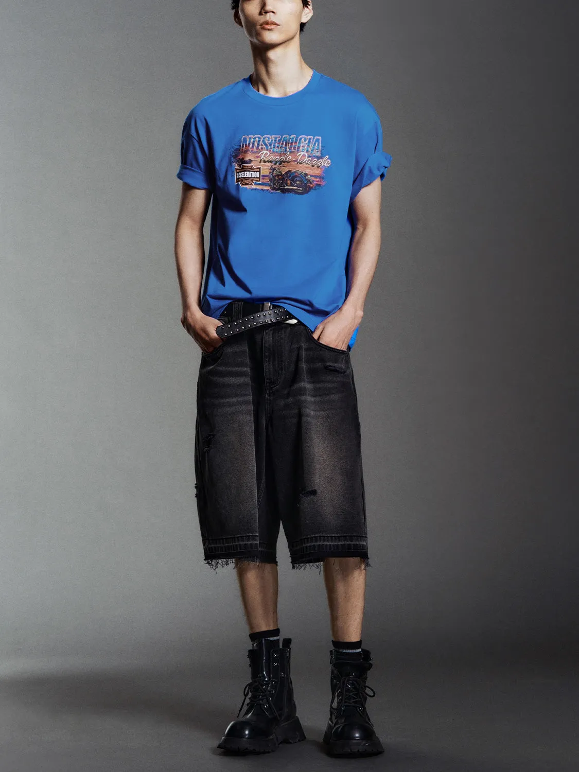 Printed Short Sleeve T-Shirts sold by Urban Revivo product image thumbnail 4