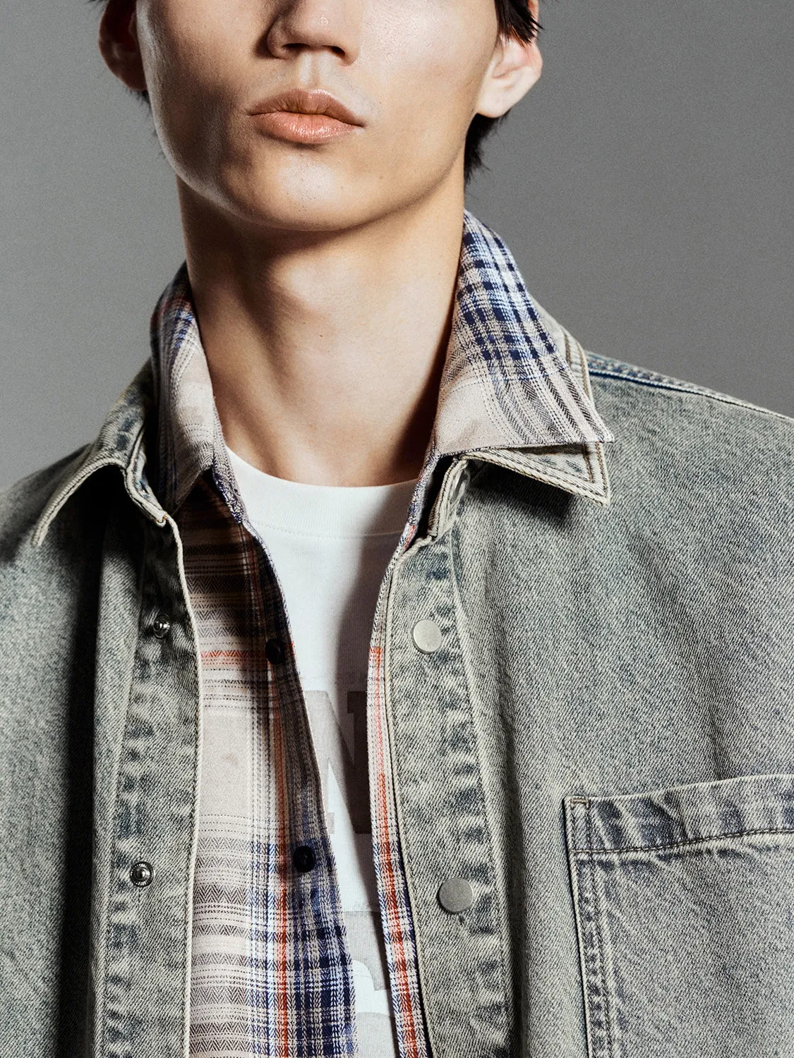 Loose Denim Shirts sold by Urban Revivo product image thumbnail 5