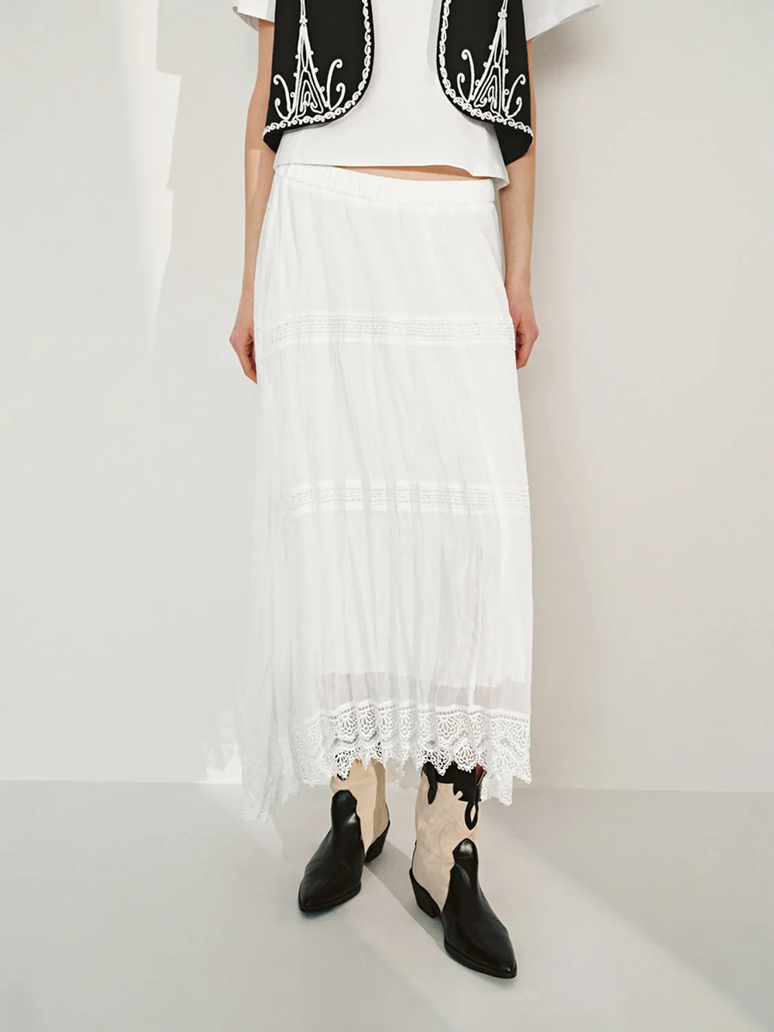 Lace A-Line Skirts sold by Urban Revivo product image thumbnail 2