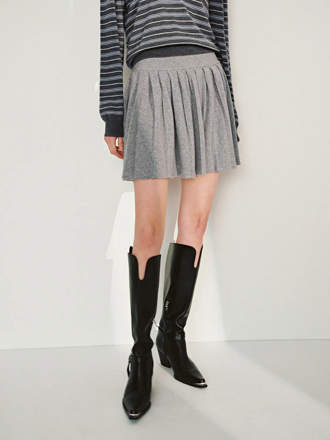 Pleated Knitted Skirts sold by Urban Revivo product image thumbnail 2