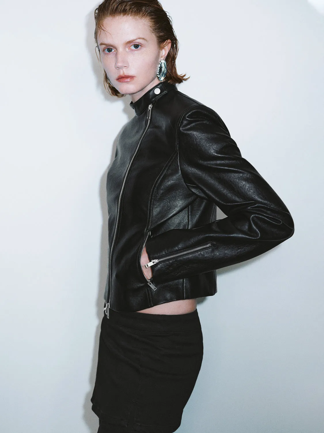 Vegan Leather Jackets sold by Urban Revivo product image thumbnail 3