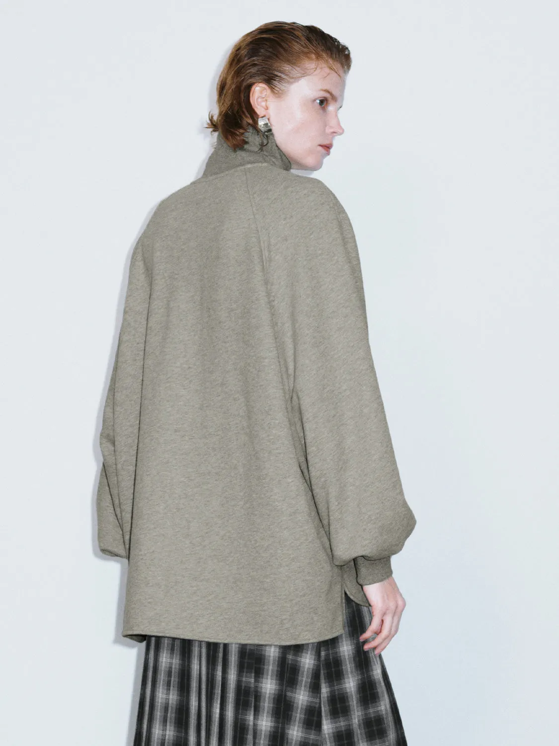 Zip Half Placket Sweatshirts sold by Urban Revivo product image thumbnail 2