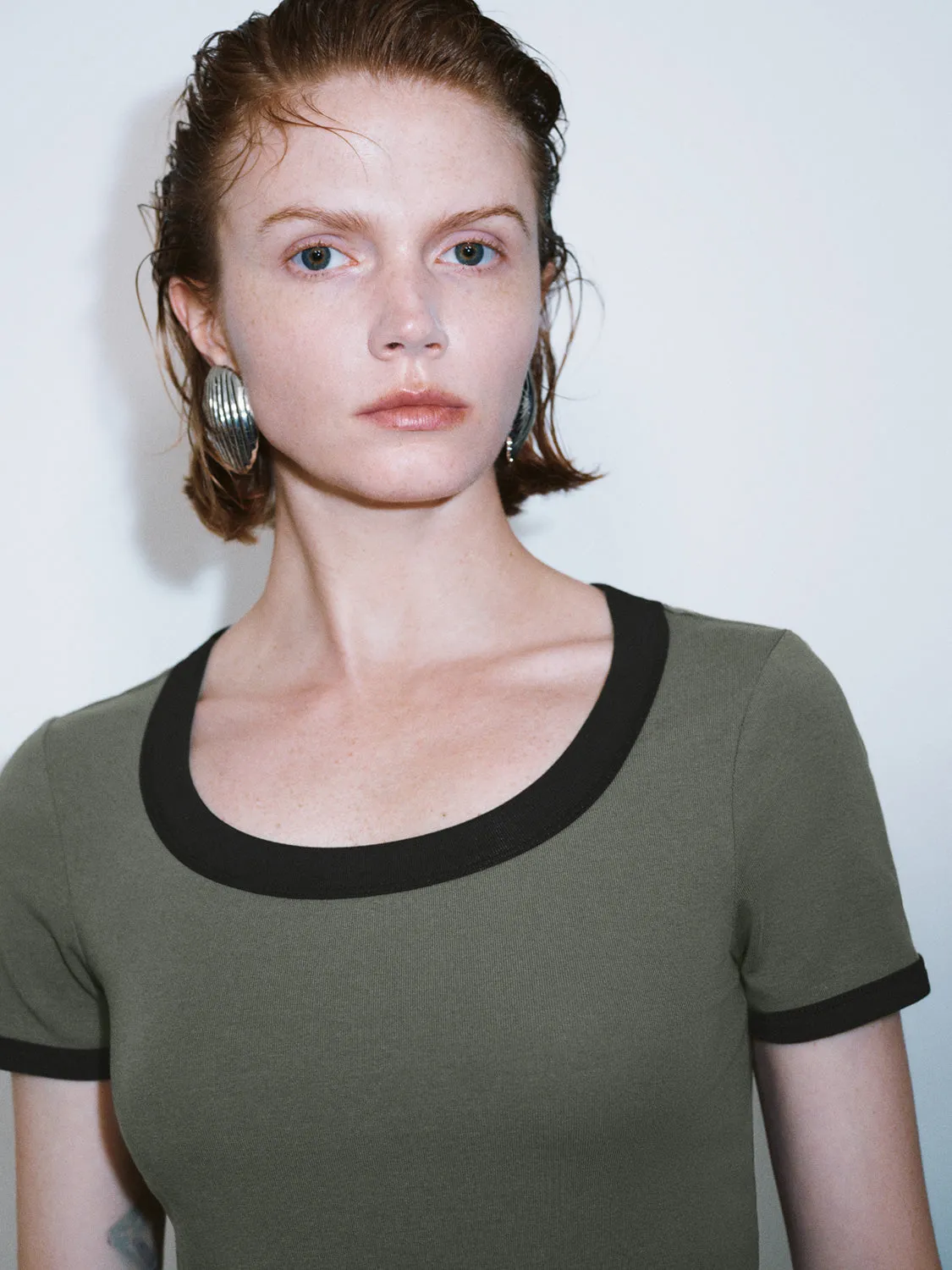 Skinny Short Sleeve T-Shirts sold by Urban Revivo product image thumbnail 5