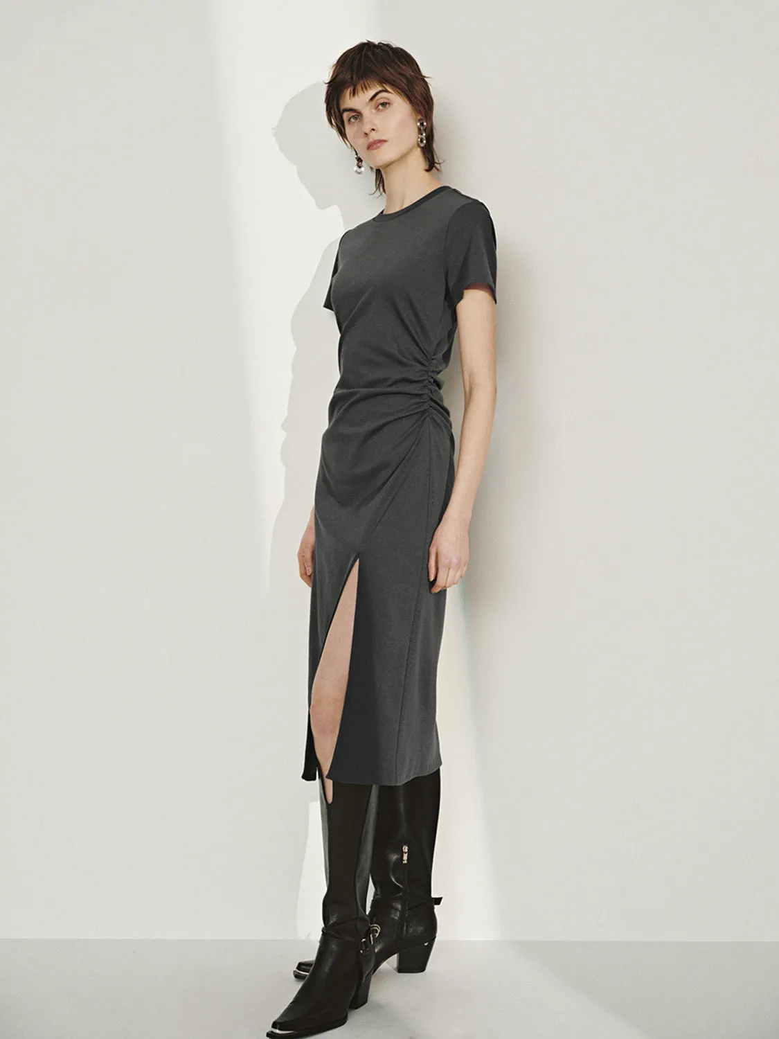 Split Hem Skater Dresses sold by Urban Revivo product image thumbnail 4