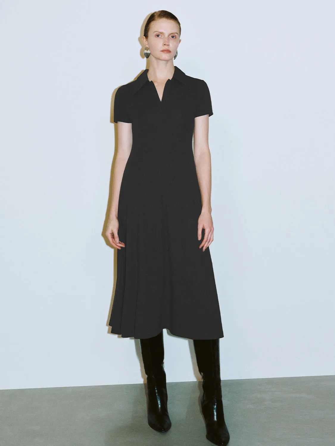 Lapel Skater Dresses sold by Urban Revivo