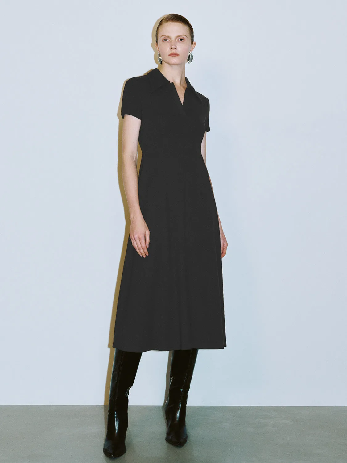 Lapel Skater Dresses sold by Urban Revivo product image thumbnail 5