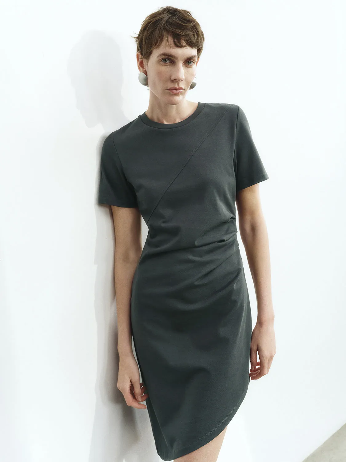 Ruched Skater Dresses sold by Urban Revivo product image thumbnail 4