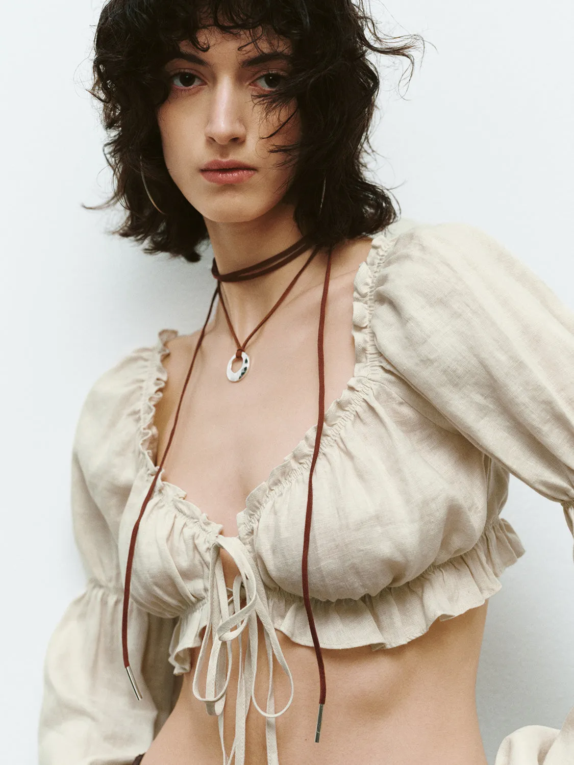 Ruffle Tie Blouses sold by Urban Revivo product image thumbnail 5