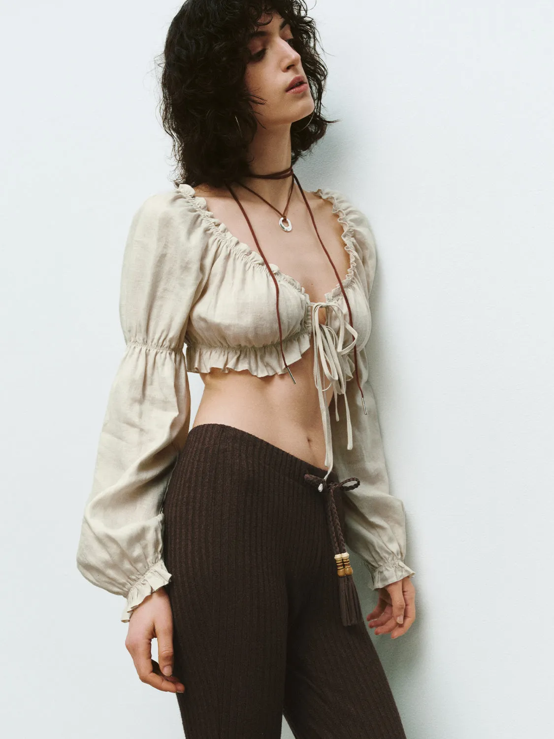 Ruffle Tie Blouses sold by Urban Revivo product image thumbnail 3