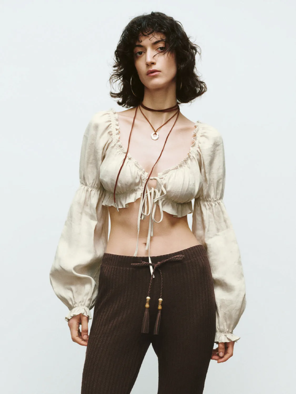 Ruffle Tie Blouses sold by Urban Revivo