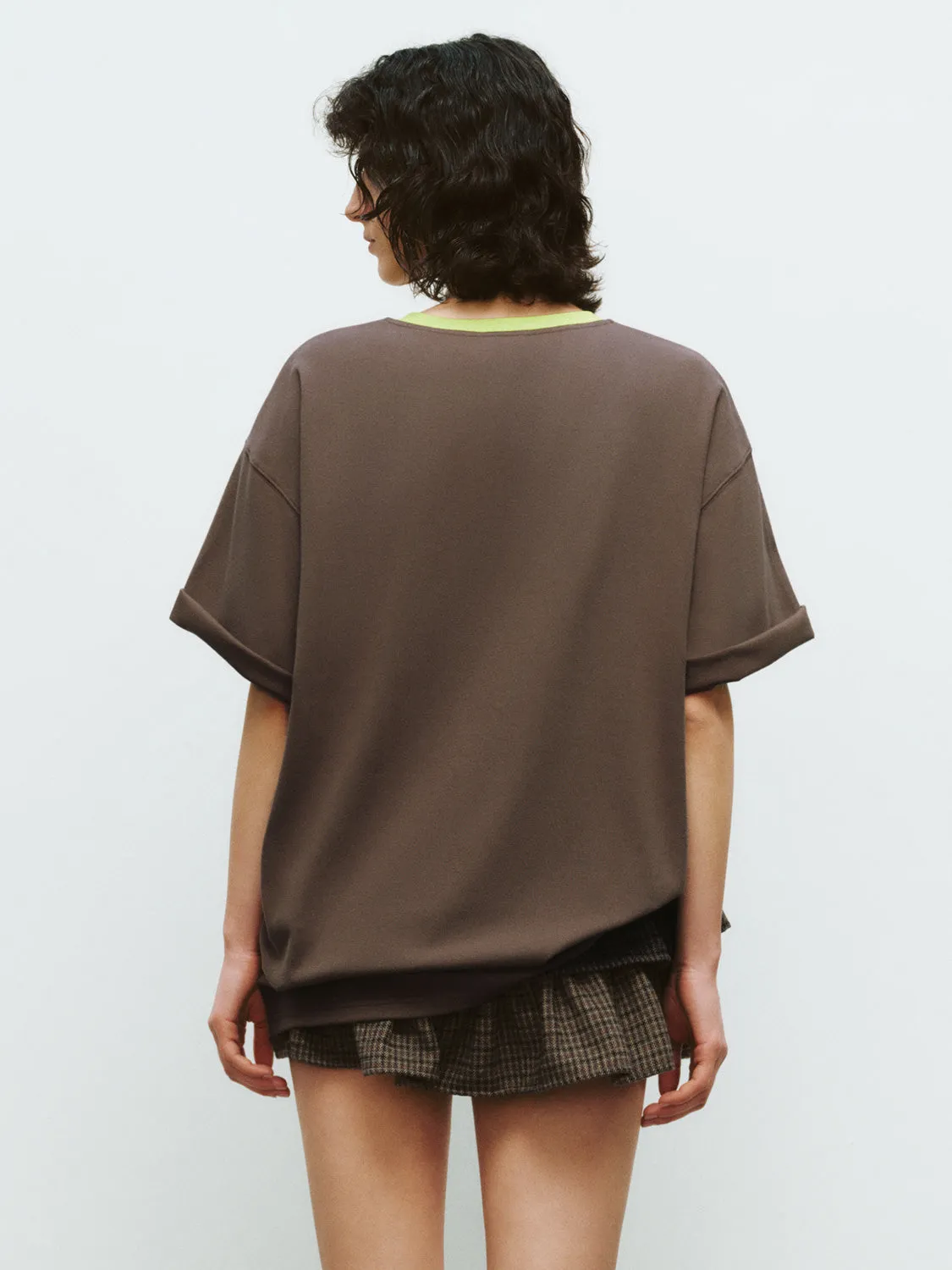 Loose Short Sleeve T-Shirts sold by Urban Revivo product image thumbnail 2