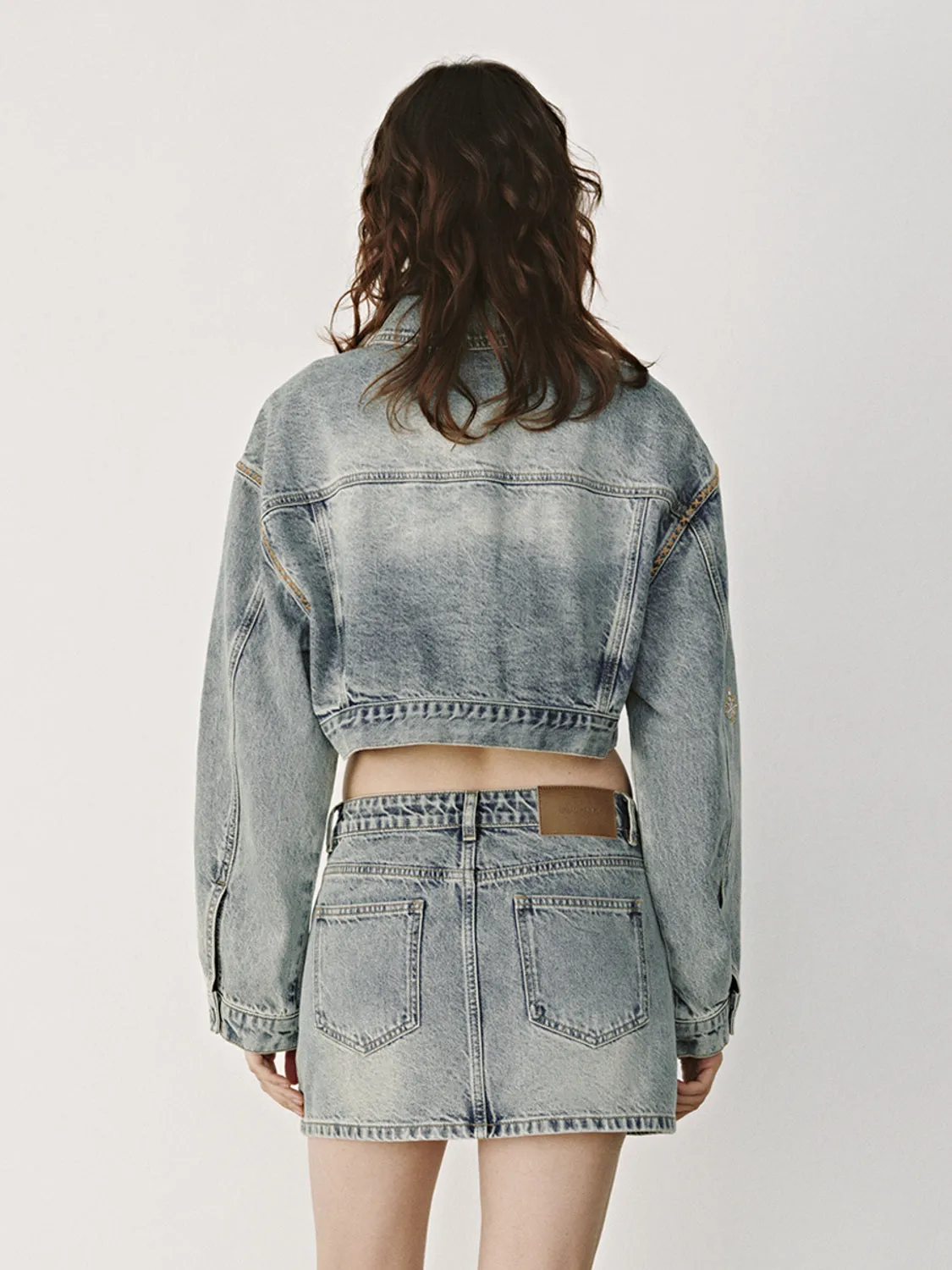 Cropped Denim Jackets sold by Urban Revivo product image thumbnail 2