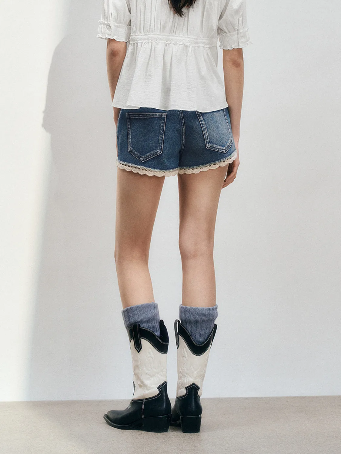 Leisure Denim Shorts sold by Urban Revivo product image thumbnail 3