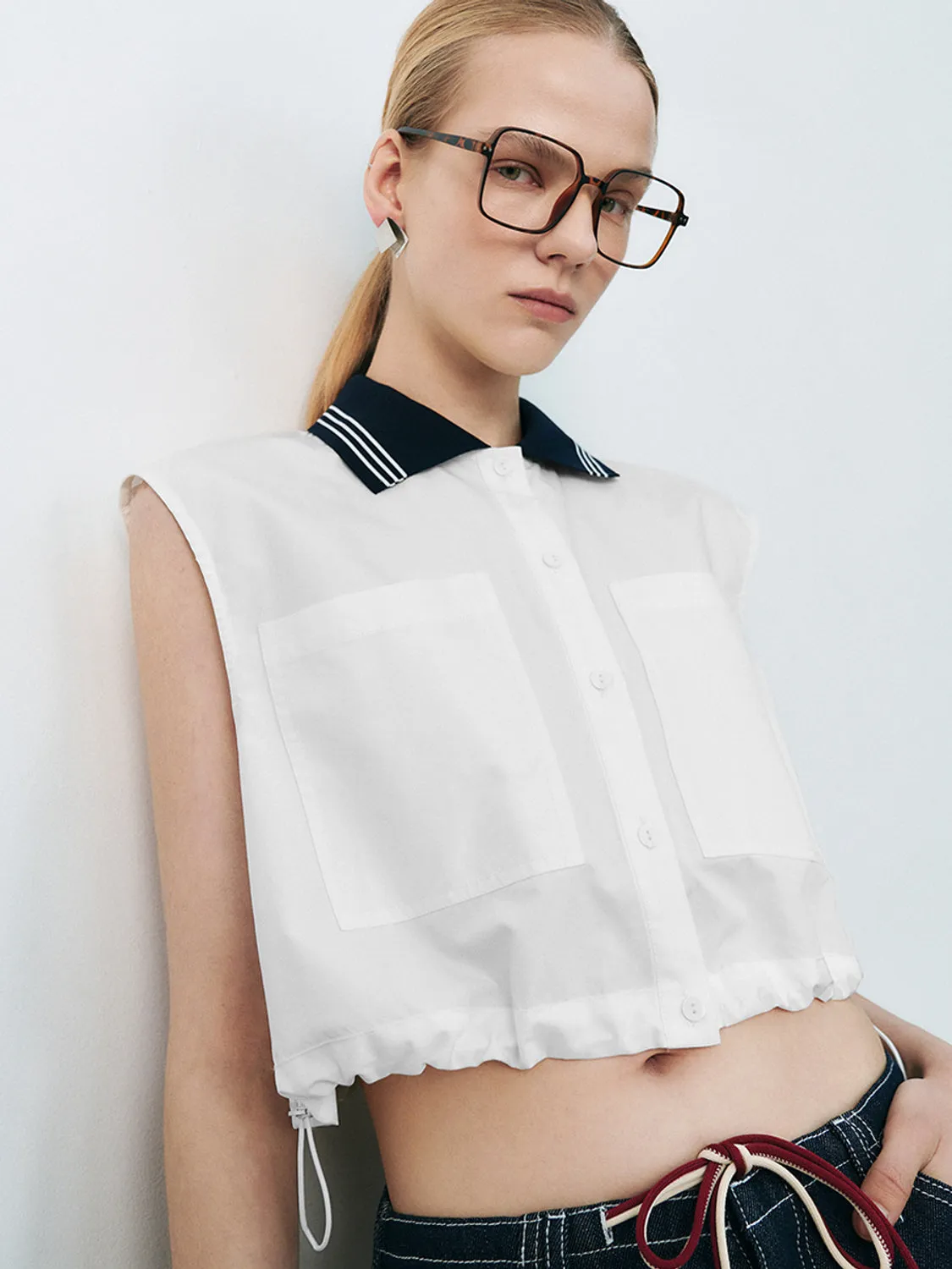 Sleeveless Shirts sold by Urban Revivo product image thumbnail 3