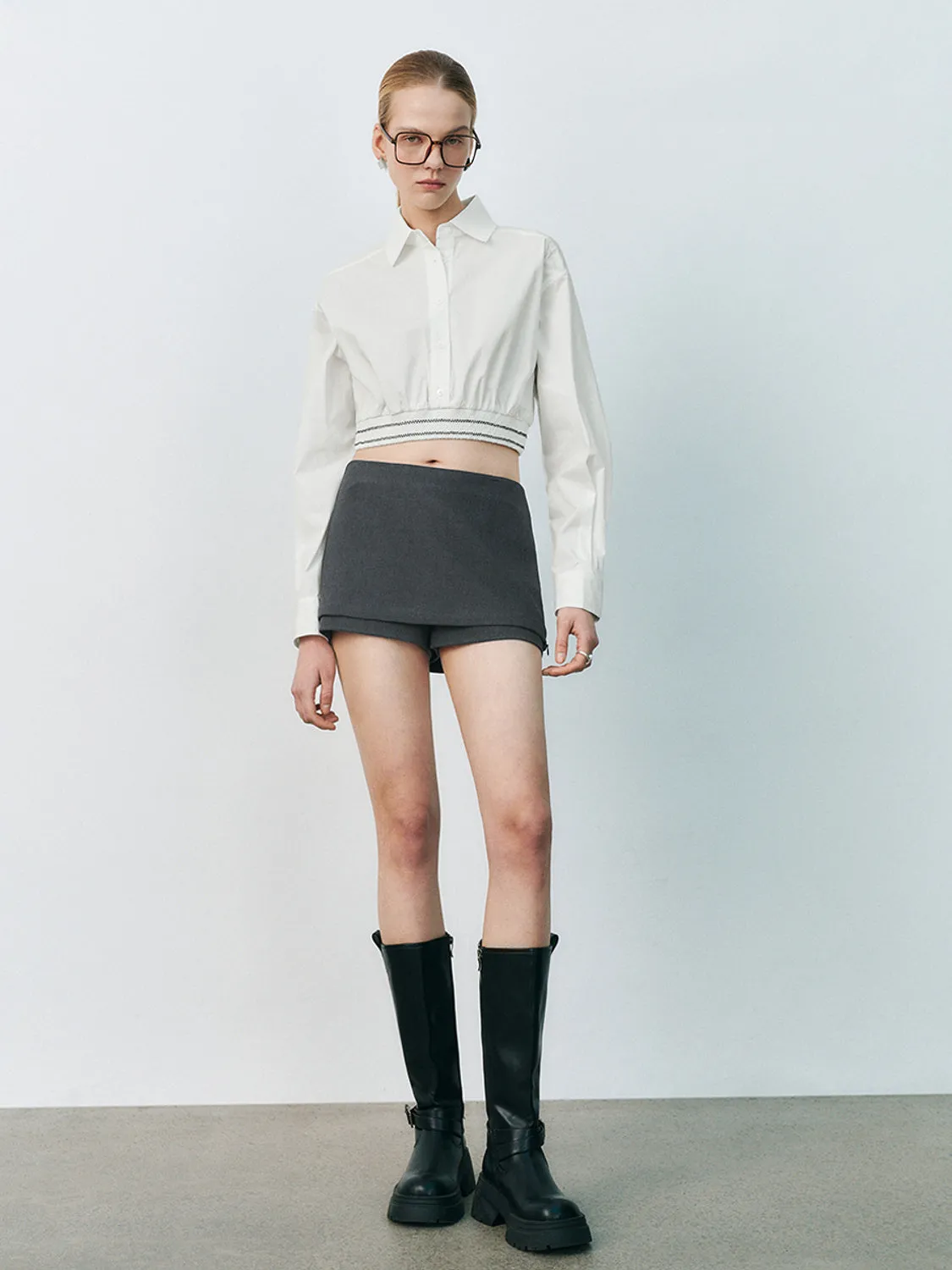 Overhead Cropped Shirt sold by Urban Revivo product image thumbnail 4