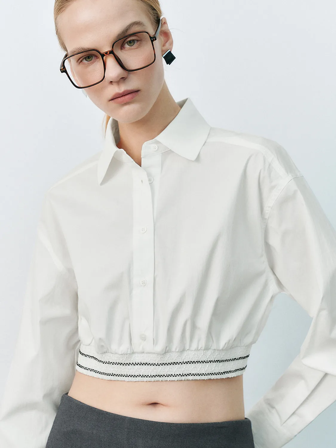 Overhead Cropped Shirt sold by Urban Revivo product image thumbnail 5