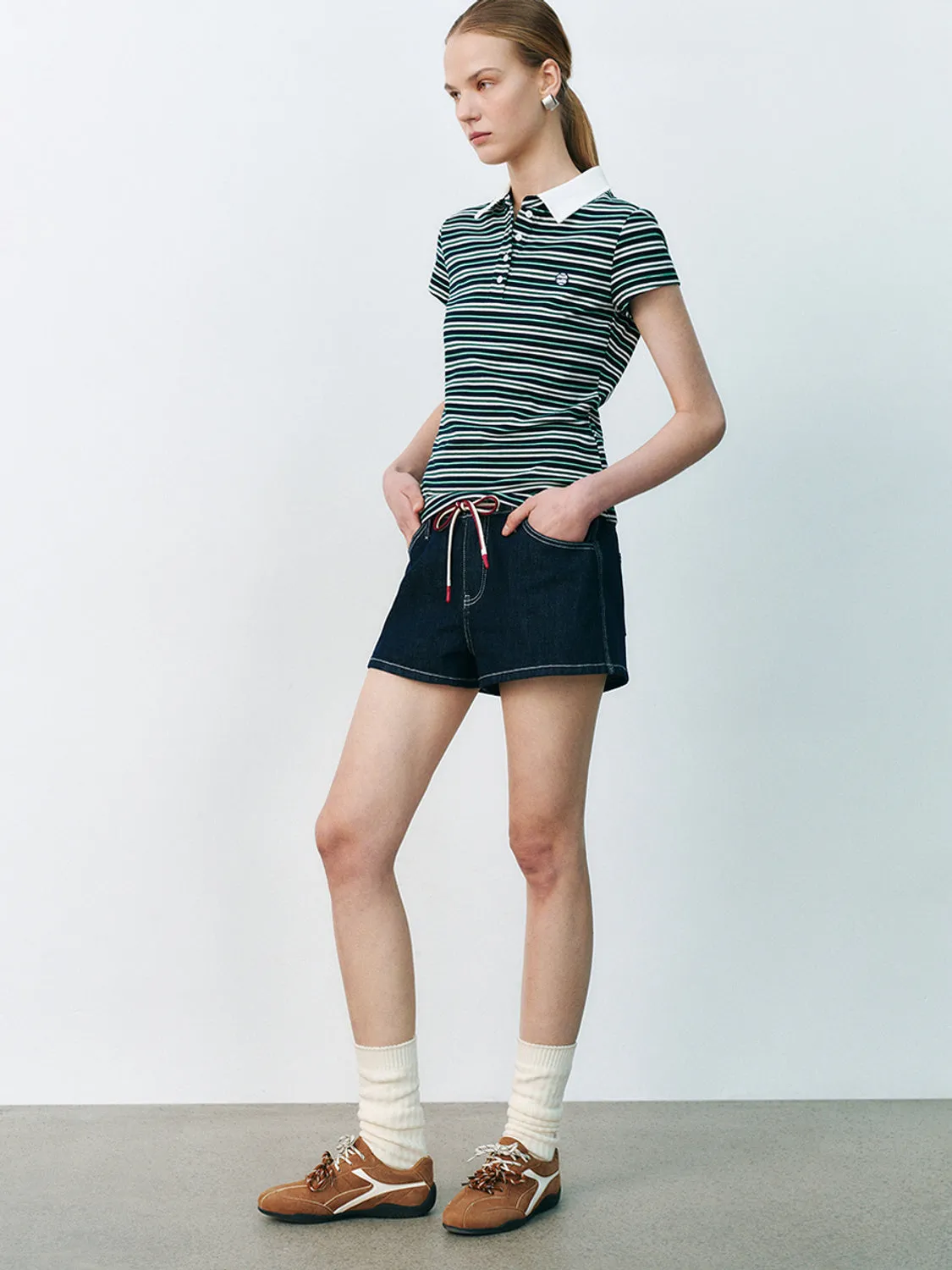 Skinny Striped Polo Shirts sold by Urban Revivo product image thumbnail 4
