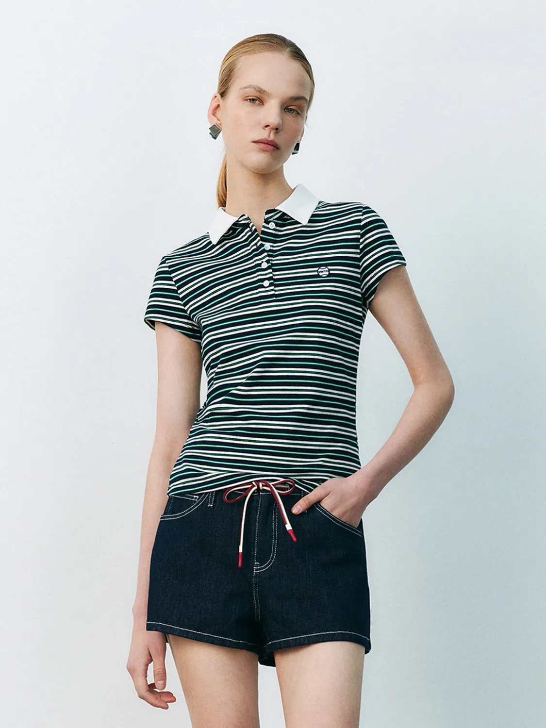 Skinny Striped Polo Shirts sold by Urban Revivo