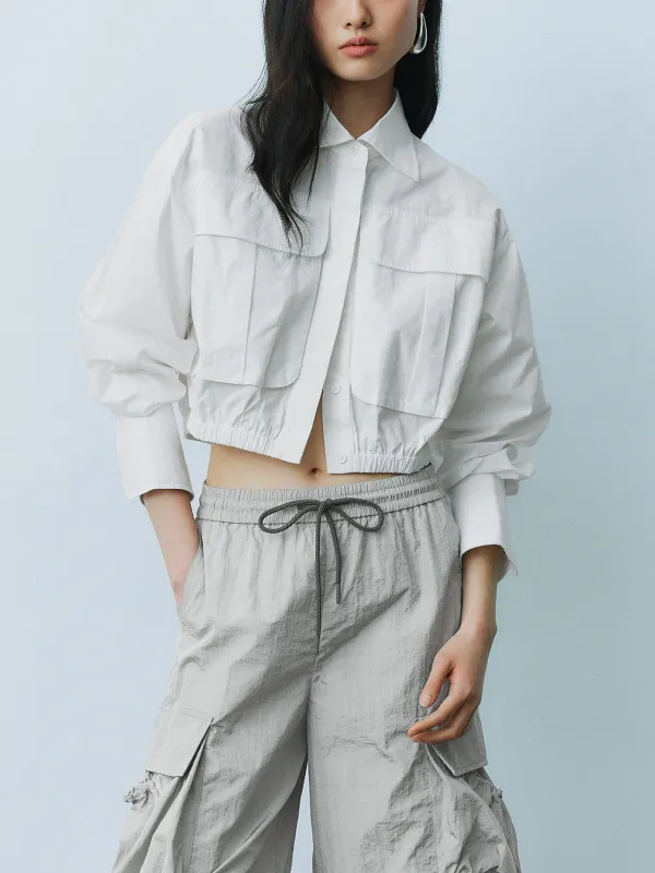 Drawstring Hem Shirts sold by Urban Revivo