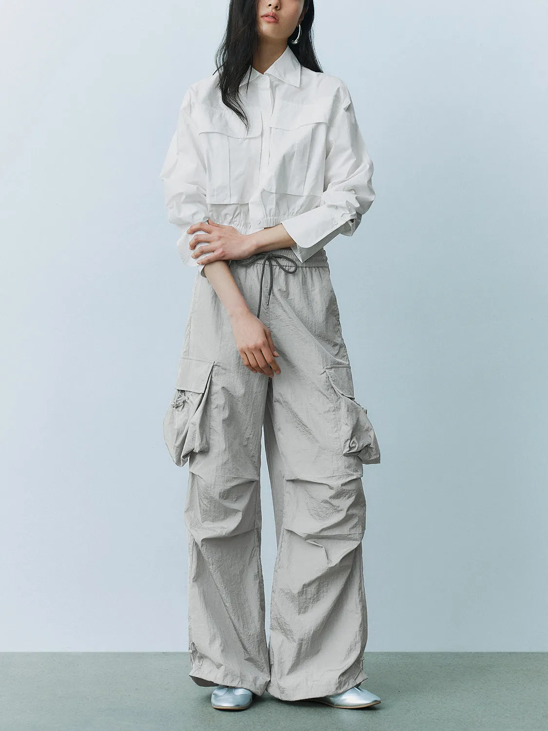 Wide-Leg Pants sold by Urban Revivo product image thumbnail 5