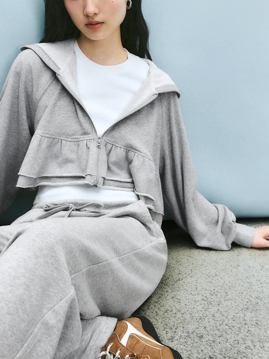 Ruffled Hem Jackets sold by Urban Revivo product image thumbnail 3