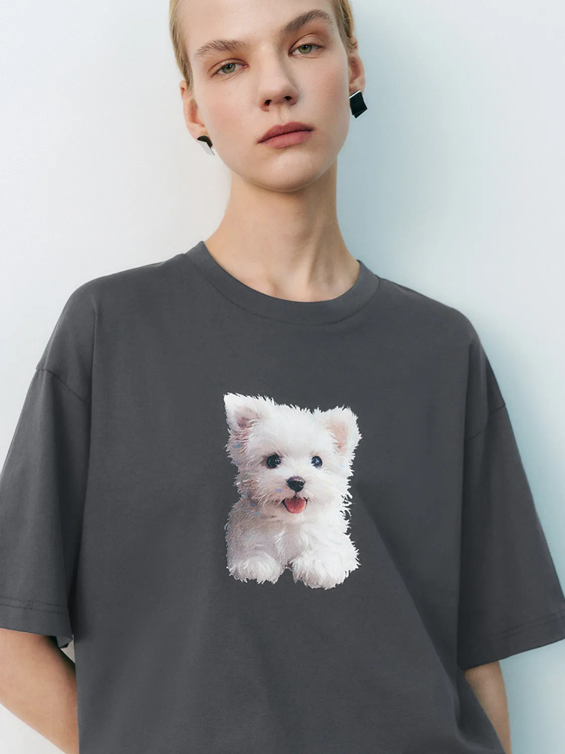 Loose Short Sleeve T-Shirts sold by Urban Revivo product image thumbnail 3