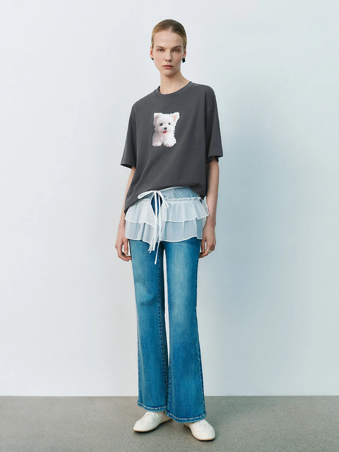 Loose Short Sleeve T-Shirts sold by Urban Revivo product image thumbnail 4