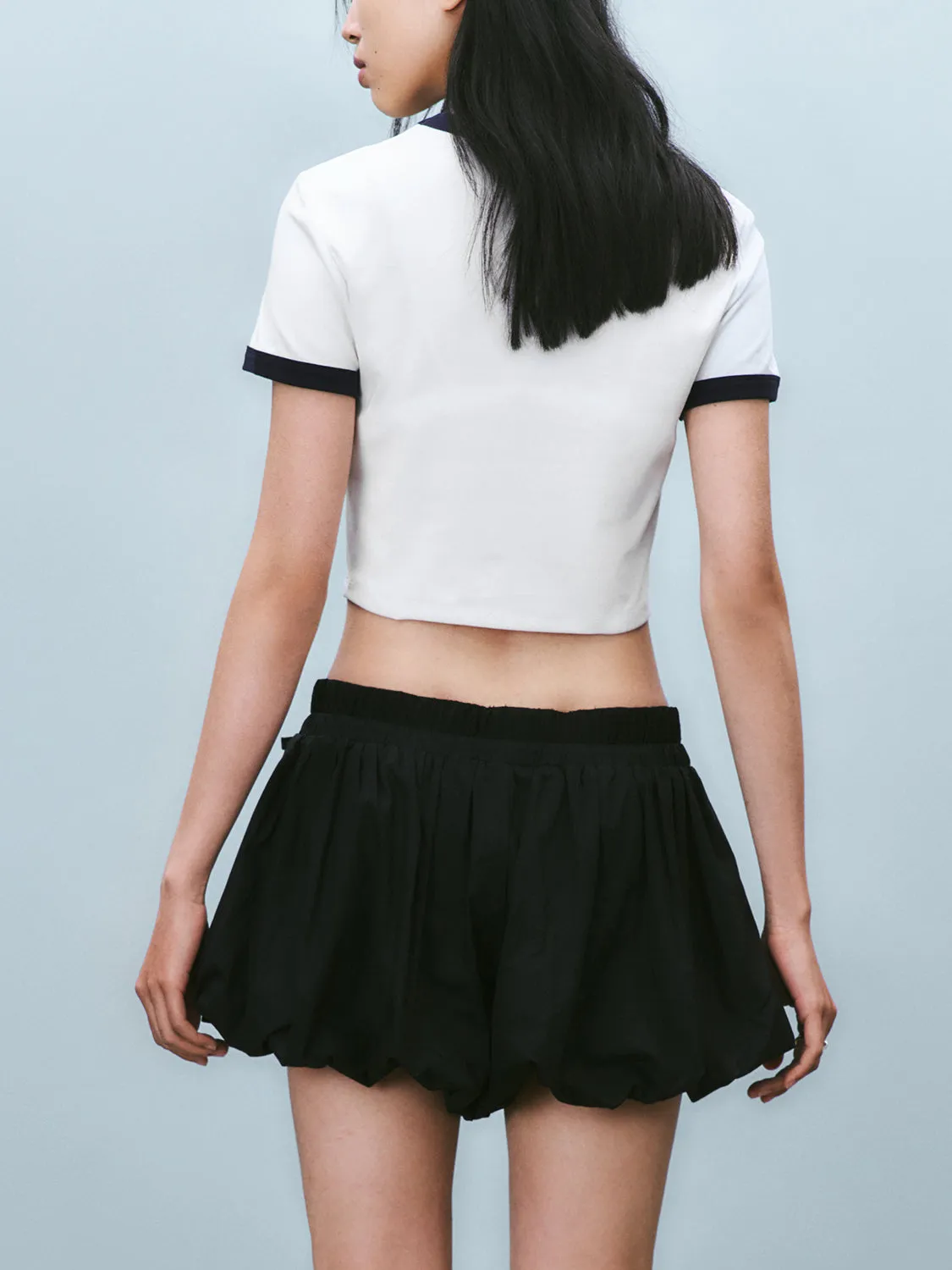 Cropped Skinny T-Shirts sold by Urban Revivo product image thumbnail 2