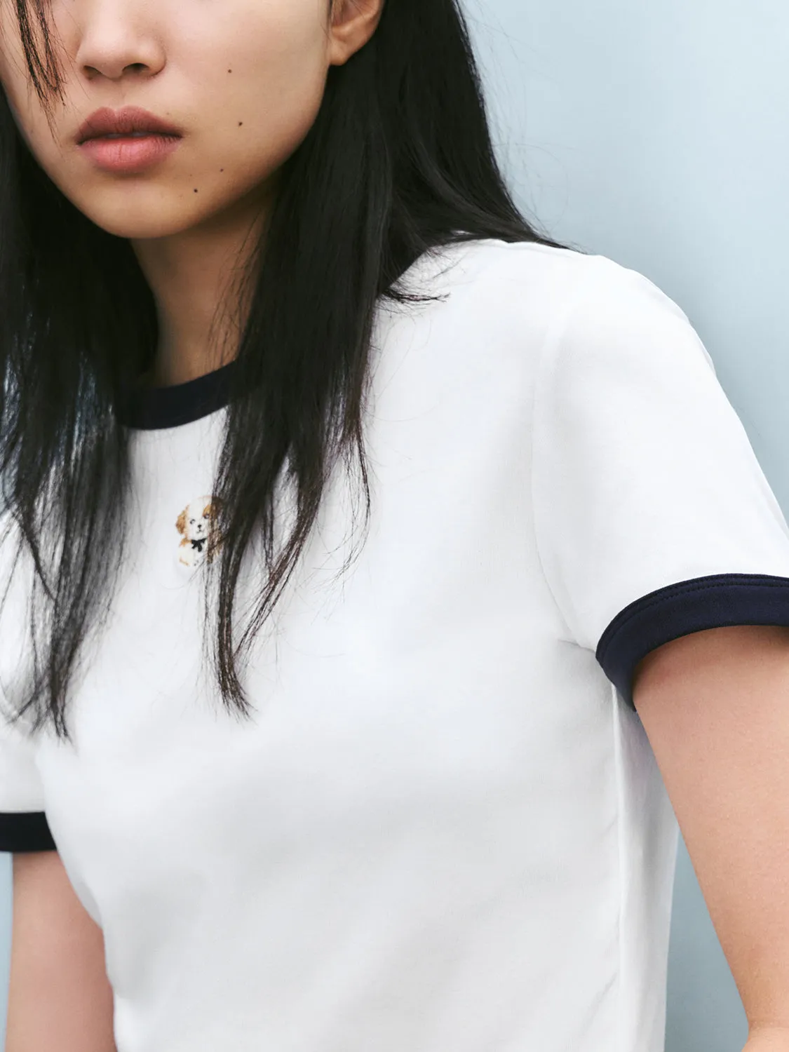 Cropped Skinny T-Shirts sold by Urban Revivo product image thumbnail 5