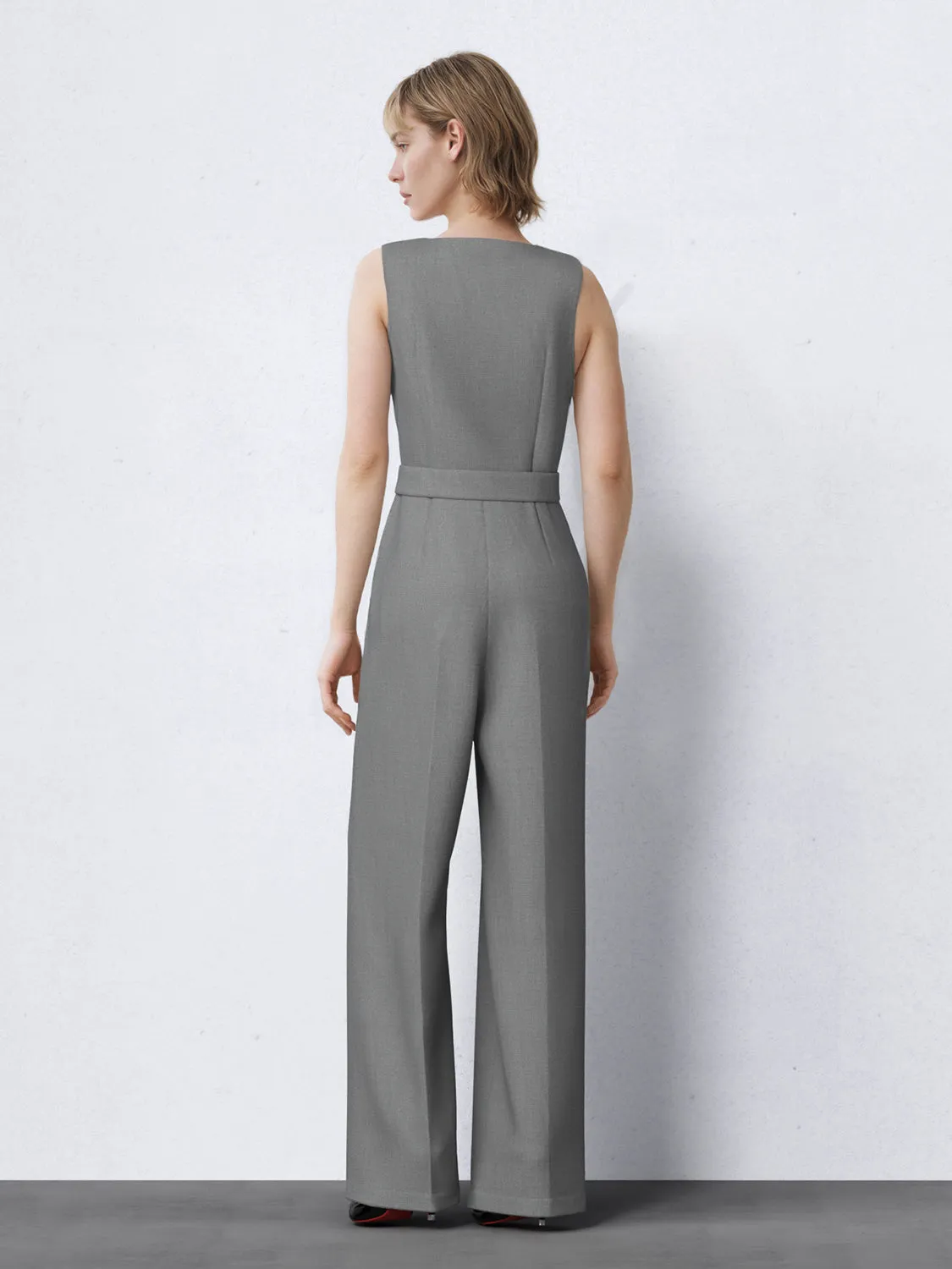Sleeveless Wide-Leg Jumpsuits sold by Urban Revivo product image thumbnail 2