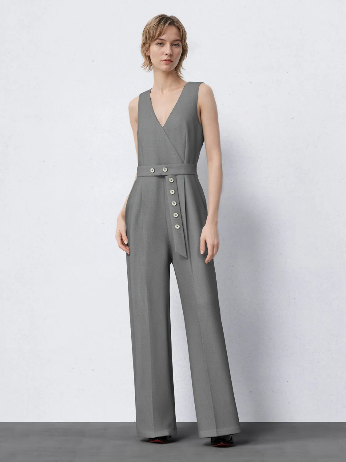 Sleeveless Wide-Leg Jumpsuits sold by Urban Revivo product image thumbnail 3