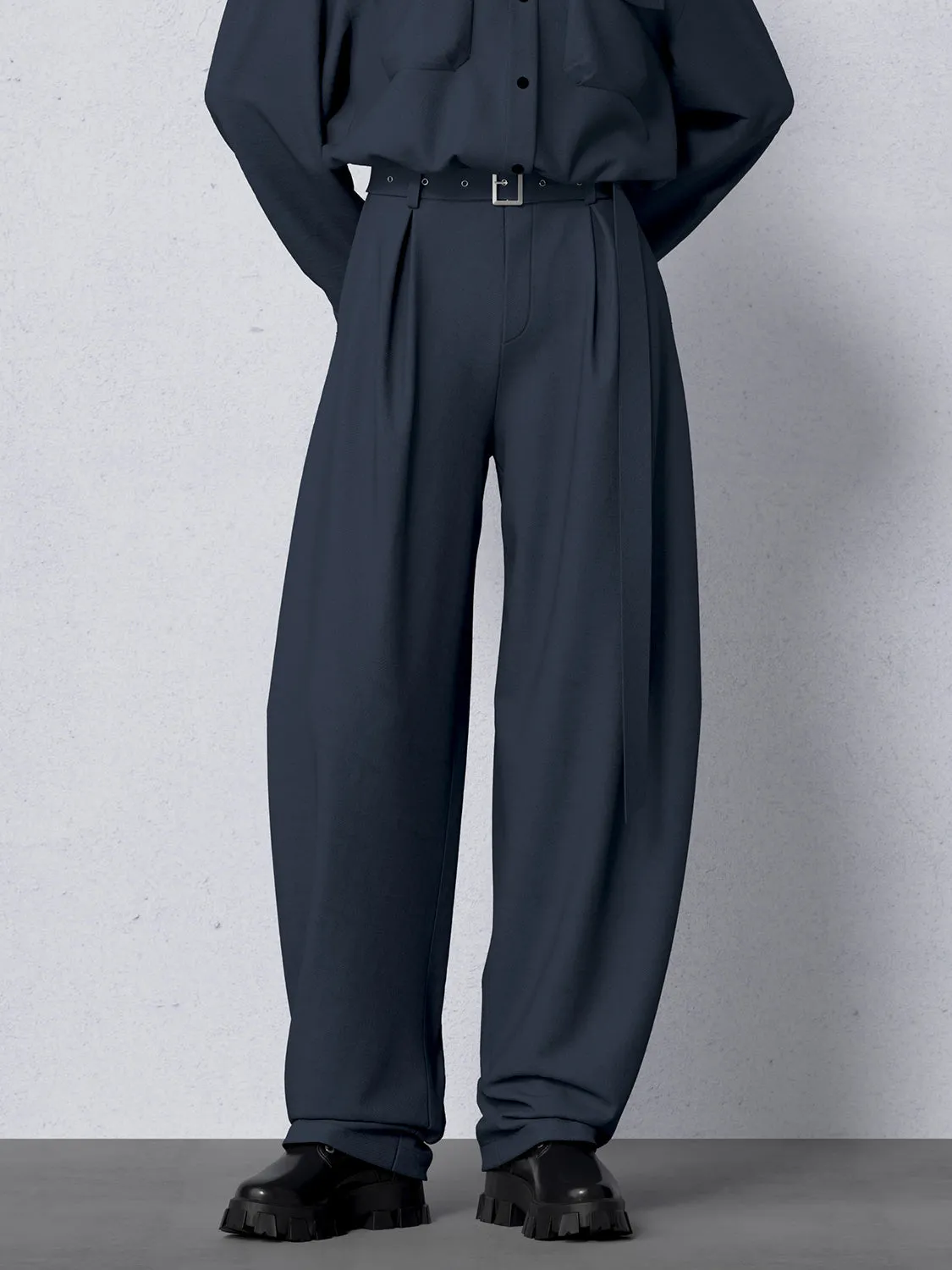 High Rise Curved-Leg Pants sold by Urban Revivo product image thumbnail 3