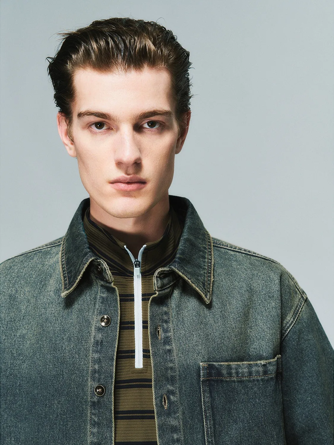 Loose Denim Shirts sold by Urban Revivo product image thumbnail 3