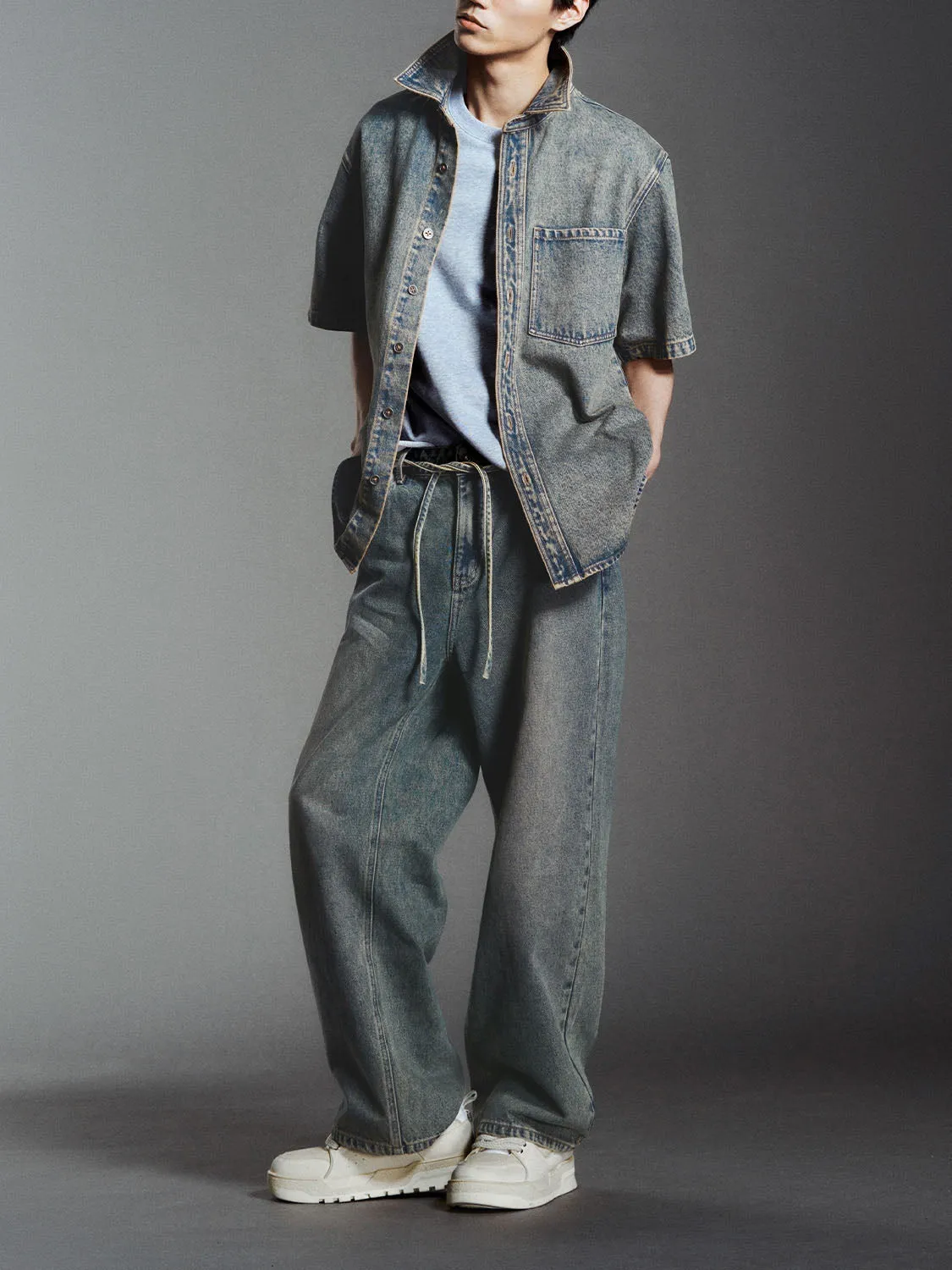 Loose Denim Shirts sold by Urban Revivo product image thumbnail 4