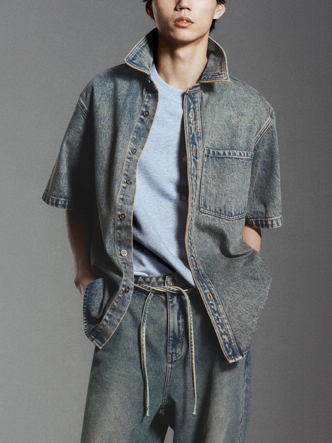 Loose Denim Shirts sold by Urban Revivo