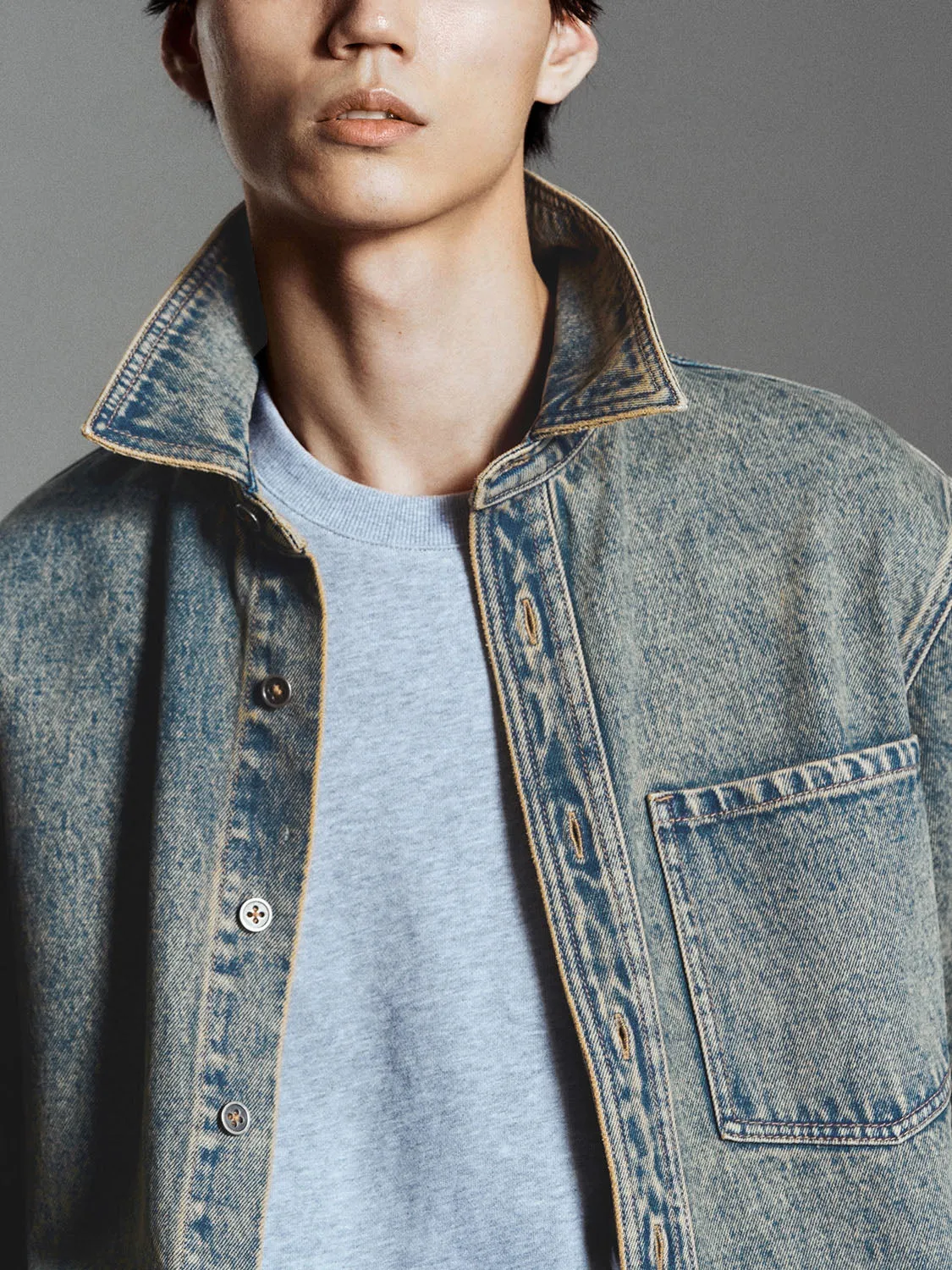 Loose Denim Shirts sold by Urban Revivo product image thumbnail 5