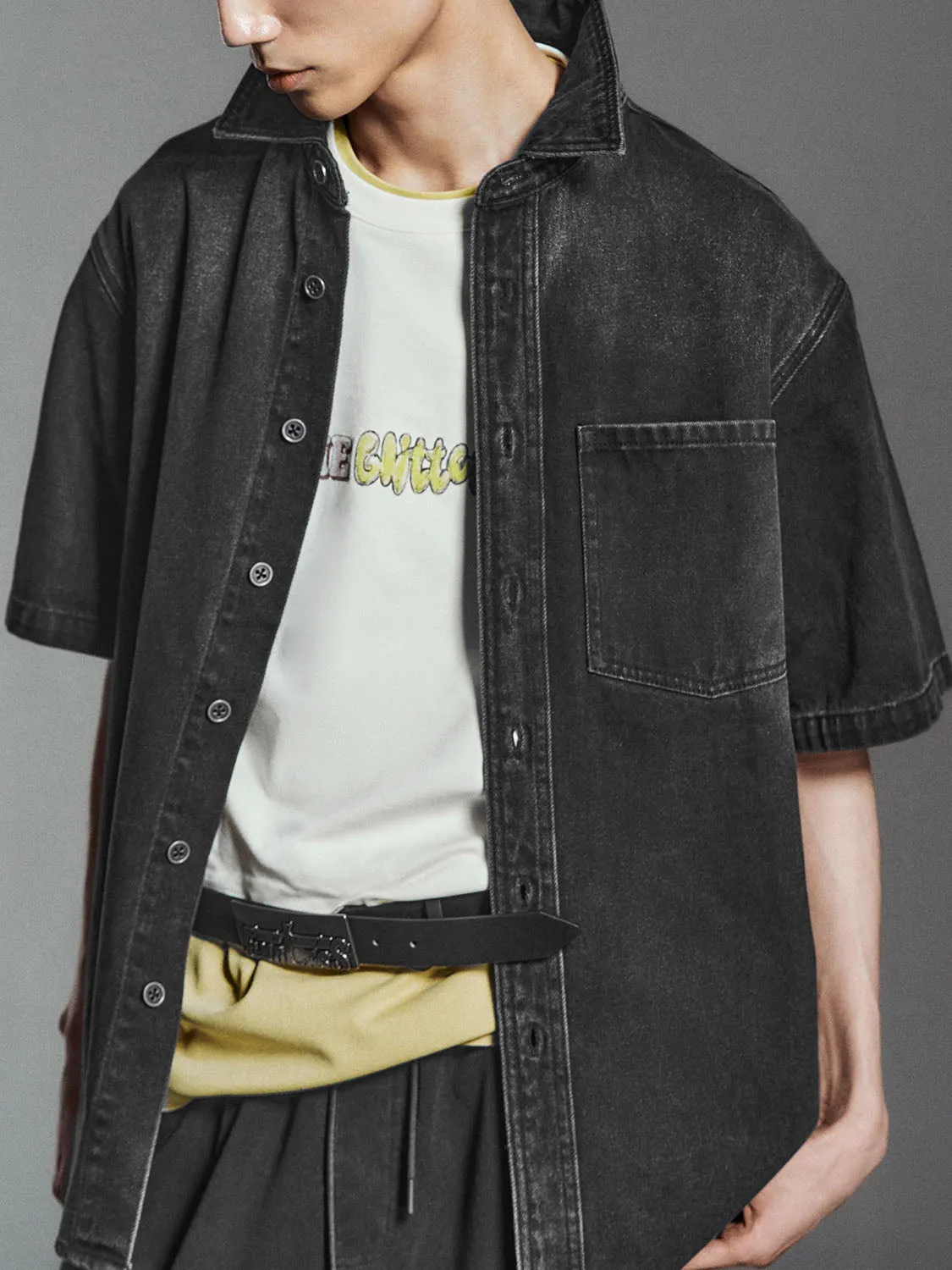 Loose Denim Shirts sold by Urban Revivo product image thumbnail 3